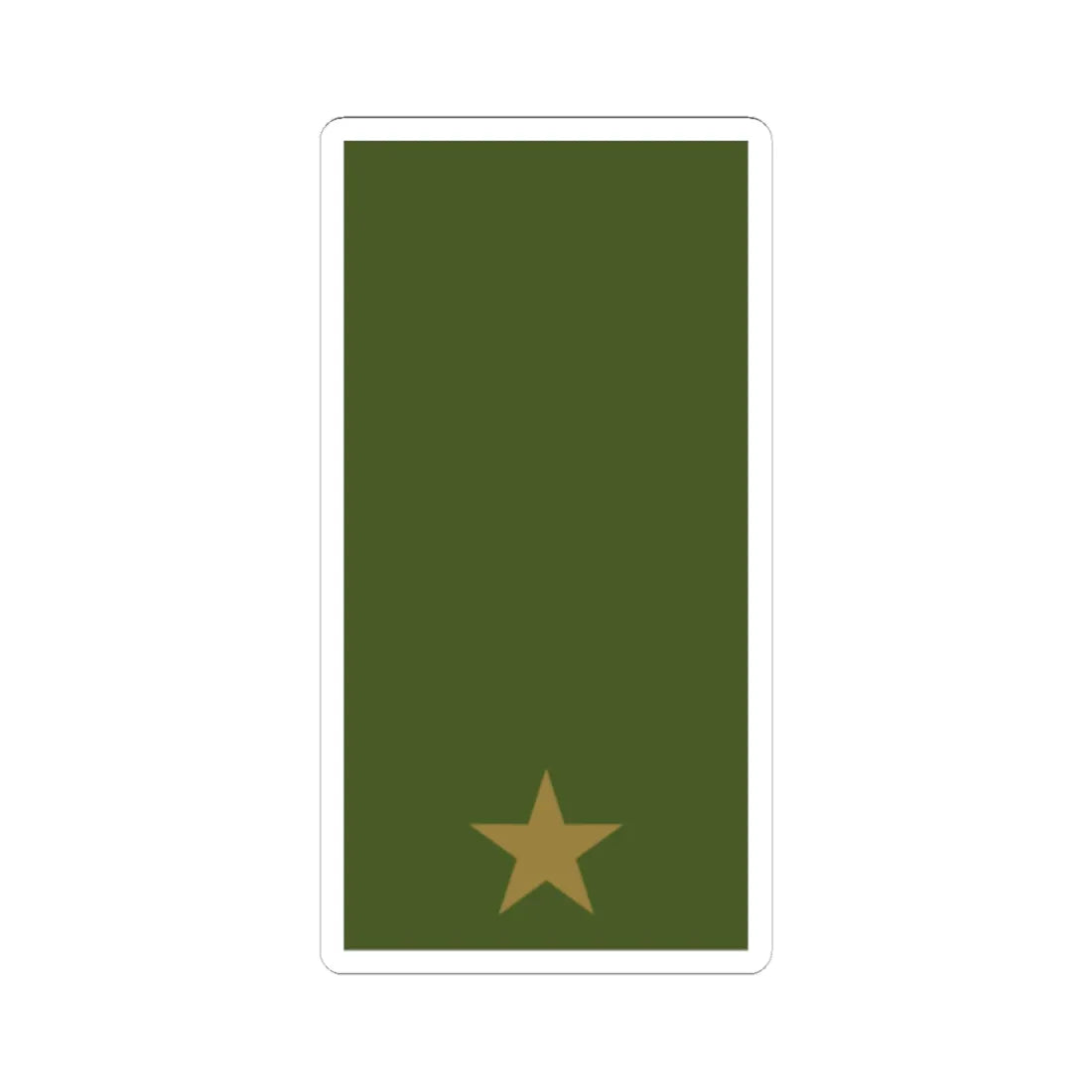 Sweden Field OF 1a 2019 (Sweden) (Military Rank) STICKER Vinyl Kiss-Cut Decal 6 Inch White - The Sticker Space