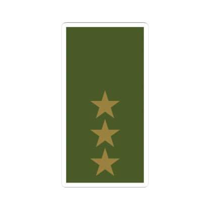 Sweden Field OF 2 2019 (Sweden) (Military Rank) STICKER Vinyl Kiss-Cut Decal 3 Inch White - The Sticker Space