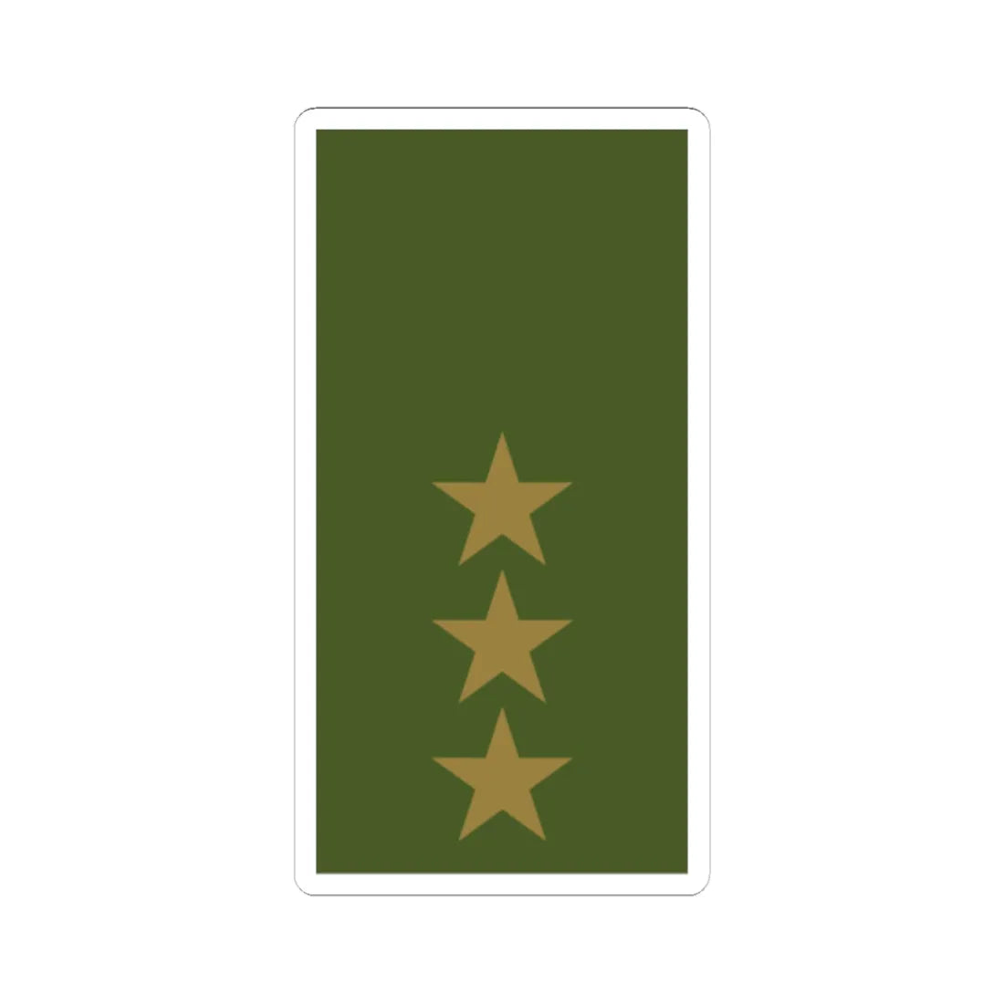 Sweden Field OF 2 2019 (Sweden) (Military Rank) STICKER Vinyl Kiss-Cut Decal 6 Inch White - The Sticker Space