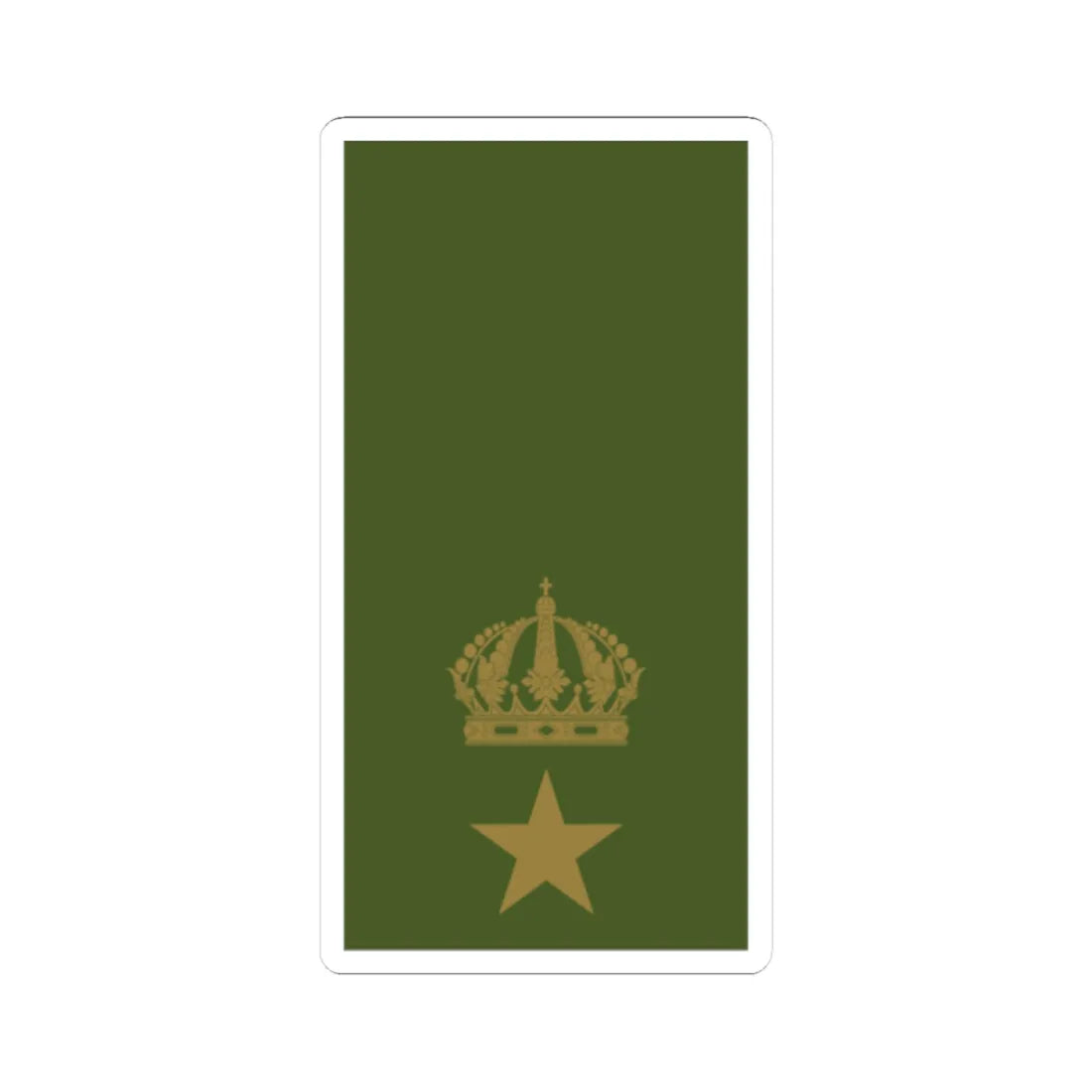 Sweden Field OF 3 2019 (Sweden) (Military Rank) STICKER Vinyl Kiss-Cut Decal 3 Inch White - The Sticker Space