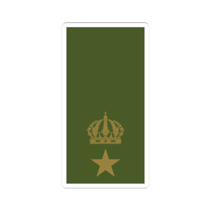 Sweden Field OF 3 2019 (Sweden) (Military Rank) STICKER Vinyl Kiss-Cut Decal 4 Inch White - The Sticker Space