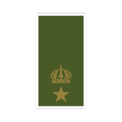 Sweden Field OF 3 2019 (Sweden) (Military Rank) STICKER Vinyl Kiss-Cut Decal 6 Inch White - The Sticker Space