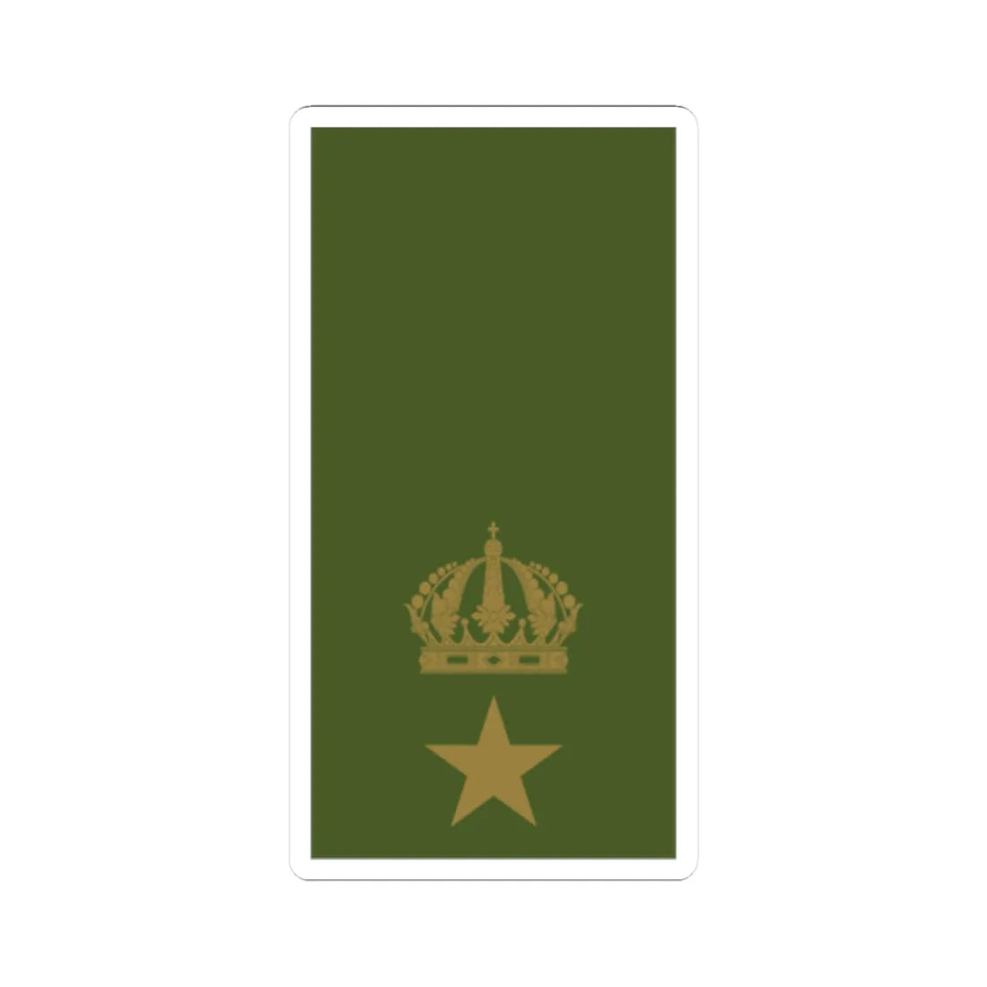 Sweden Field OF 3 2019 (Sweden) (Military Rank) STICKER Vinyl Kiss-Cut Decal - The Sticker Space