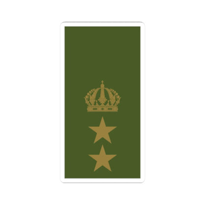 Sweden Field OF 4 2019 (Sweden) (Military Rank) STICKER Vinyl Kiss-Cut Decal 2 Inch White - The Sticker Space