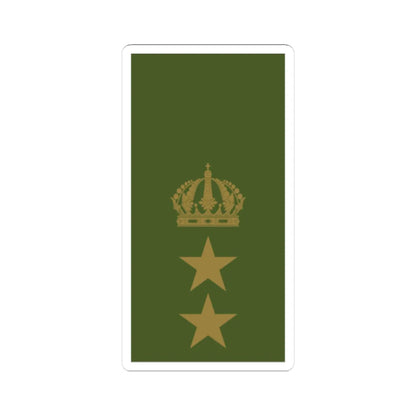 Sweden Field OF 4 2019 (Sweden) (Military Rank) STICKER Vinyl Kiss-Cut Decal 3 Inch White - The Sticker Space