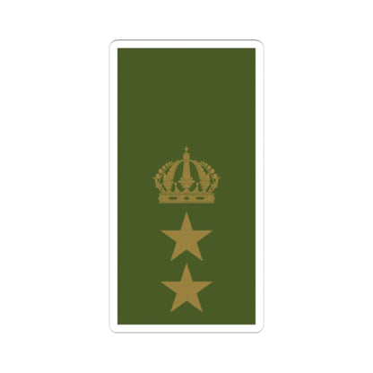 Sweden Field OF 4 2019 (Sweden) (Military Rank) STICKER Vinyl Kiss-Cut Decal 6 Inch White - The Sticker Space