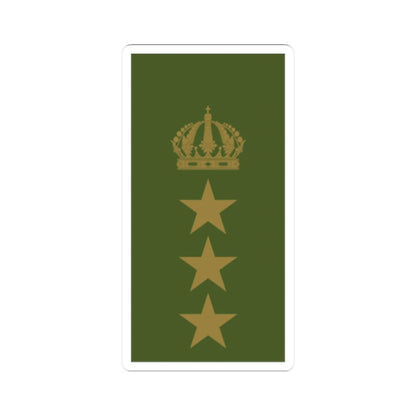 Sweden Field OF 5 2019 (Sweden) (Military Rank) STICKER Vinyl Kiss-Cut Decal 2 Inch White - The Sticker Space