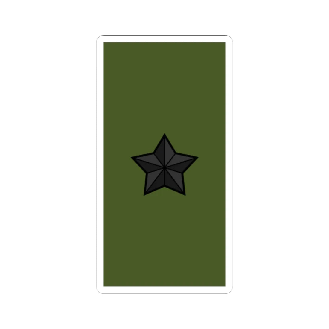 Sweden Field OF 6 2019 (Sweden) (Military Rank) STICKER Vinyl Kiss-Cut Decal 4 Inch White - The Sticker Space