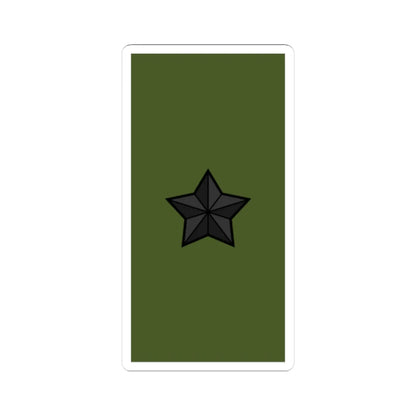 Sweden Field OF 6 2019 (Sweden) (Military Rank) STICKER Vinyl Kiss-Cut Decal 4 Inch White - The Sticker Space