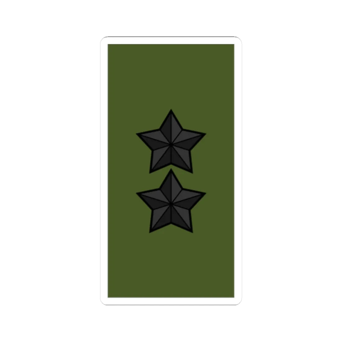 Sweden Field OF 7 2019 (Sweden) (Military Rank) STICKER Vinyl Kiss-Cut Decal 2 Inch White - The Sticker Space