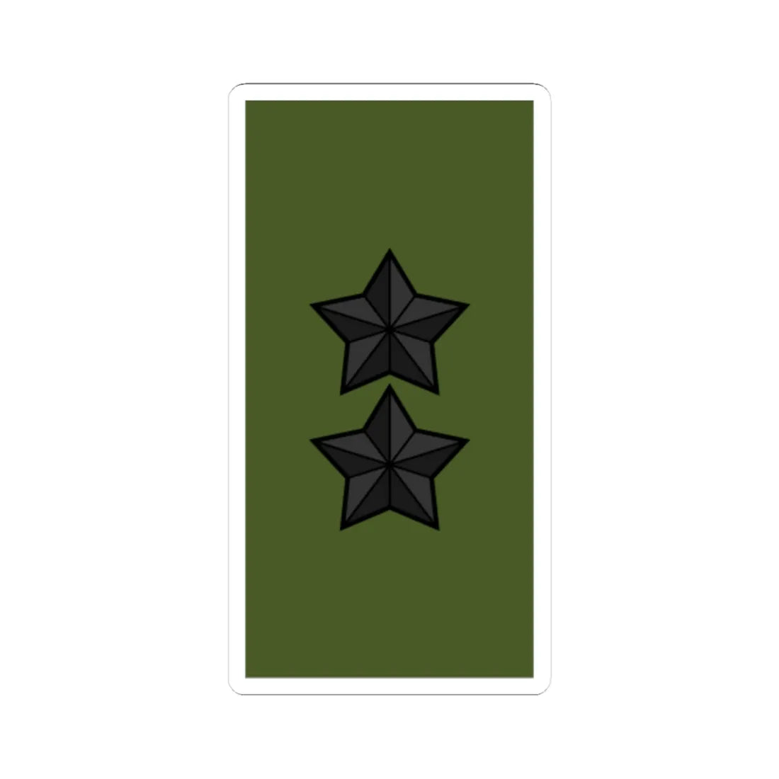 Sweden Field OF 7 2019 (Sweden) (Military Rank) STICKER Vinyl Kiss-Cut Decal 3 Inch White - The Sticker Space