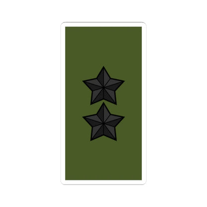 Sweden Field OF 7 2019 (Sweden) (Military Rank) STICKER Vinyl Kiss-Cut Decal 4 Inch White - The Sticker Space