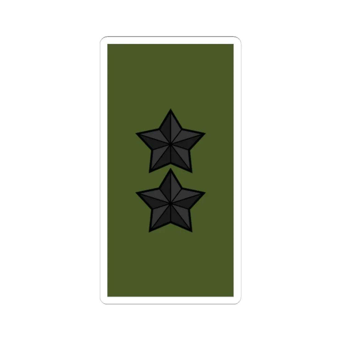 Sweden Field OF 7 2019 (Sweden) (Military Rank) STICKER Vinyl Kiss-Cut Decal 6 Inch White - The Sticker Space