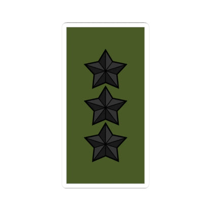 Sweden Field OF 8 2019 (Sweden) (Military Rank) STICKER Vinyl Kiss-Cut Decal 2 Inch White - The Sticker Space