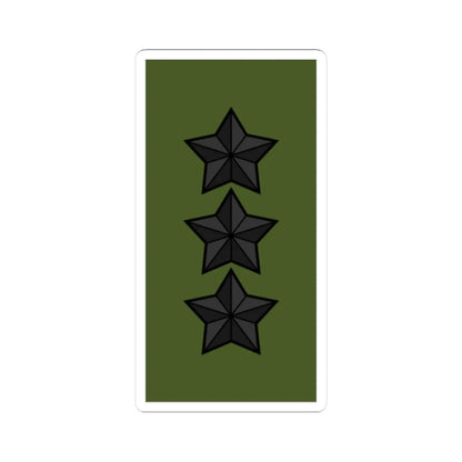 Sweden Field OF 8 2019 (Sweden) (Military Rank) STICKER Vinyl Kiss-Cut Decal 3 Inch White - The Sticker Space