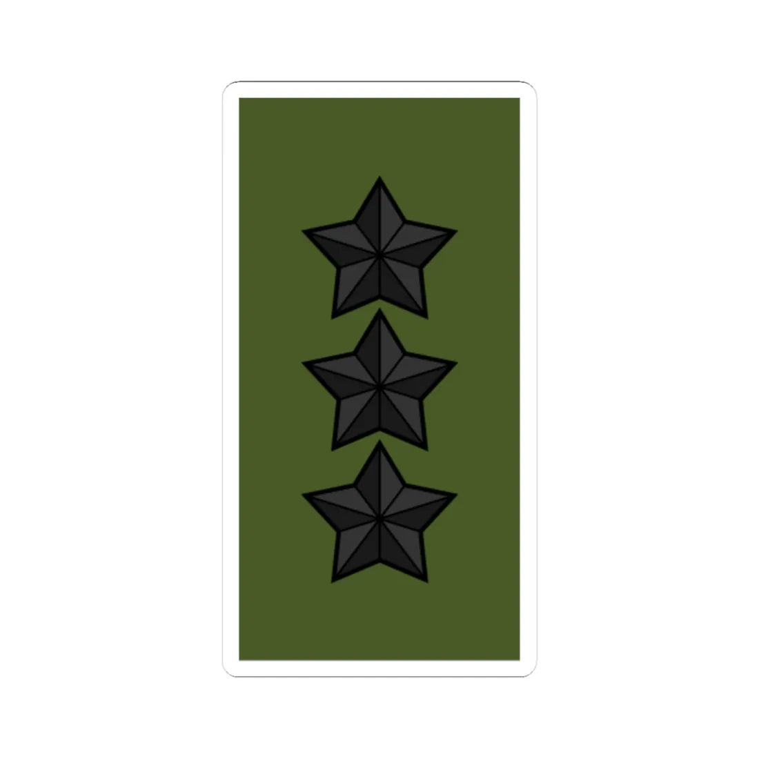 Sweden Field OF 8 2019 (Sweden) (Military Rank) STICKER Vinyl Kiss-Cut Decal 4 Inch White - The Sticker Space