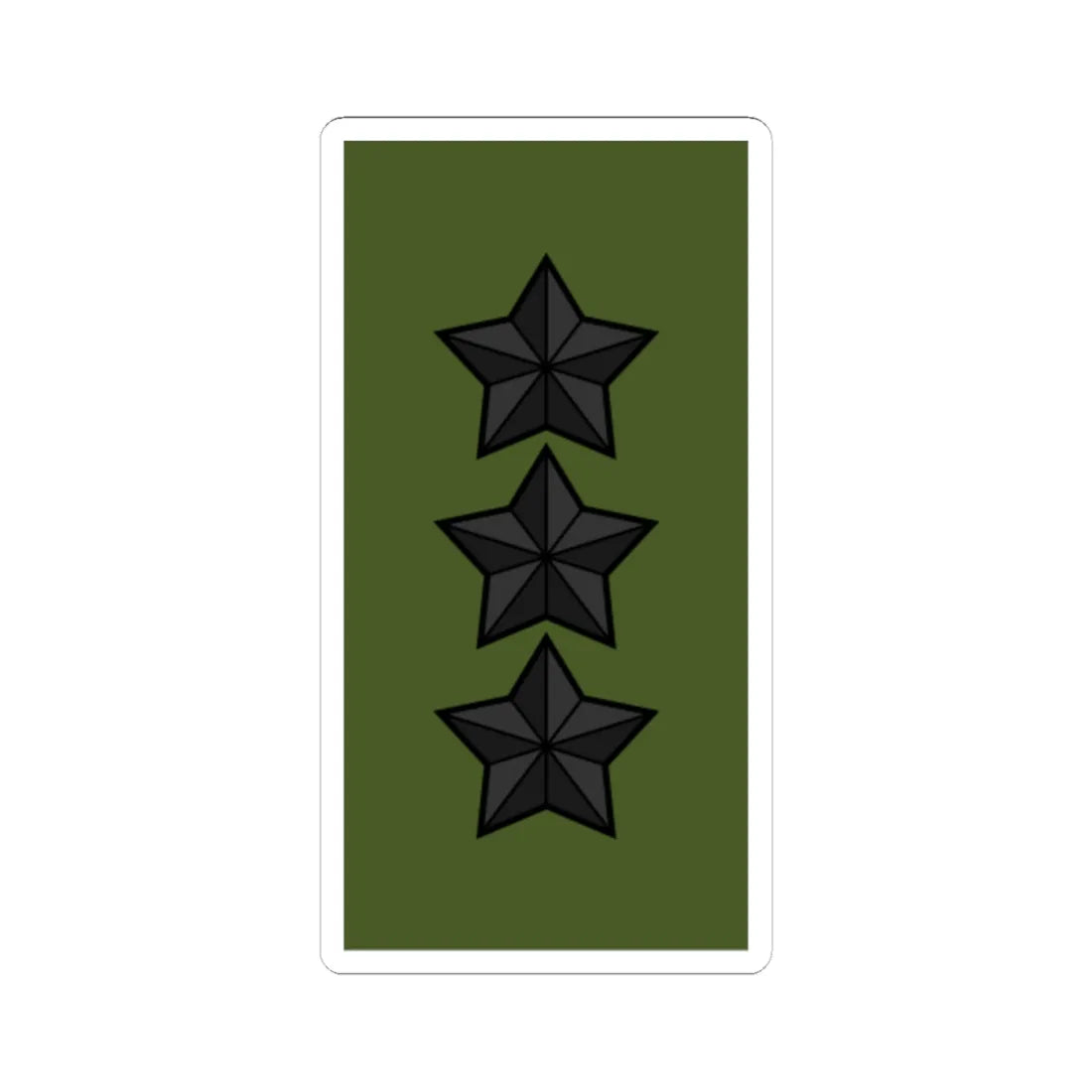 Sweden Field OF 8 2019 (Sweden) (Military Rank) STICKER Vinyl Kiss-Cut Decal 6 Inch White - The Sticker Space