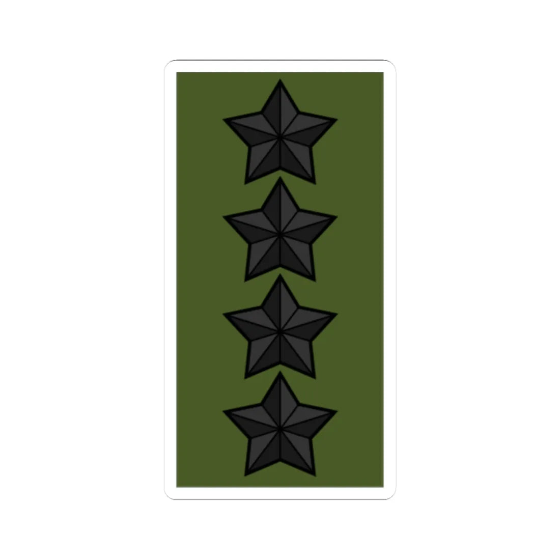 Sweden Field OF 9 2019 (Sweden) (Military Rank) STICKER Vinyl Kiss-Cut Decal 2 Inch White - The Sticker Space