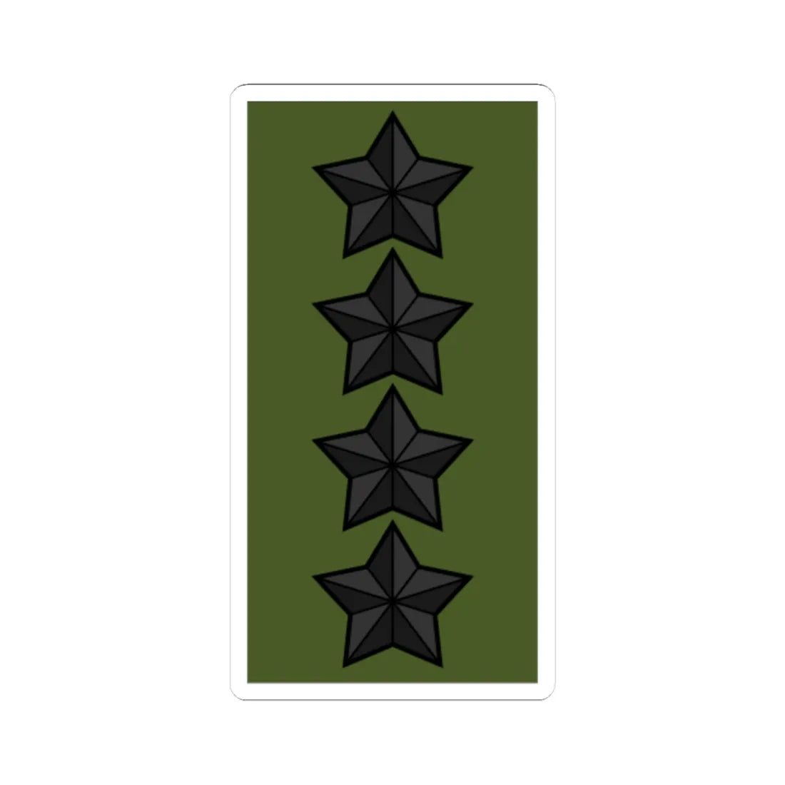 Sweden Field OF 9 2019 (Sweden) (Military Rank) STICKER Vinyl Kiss-Cut Decal 3 Inch White - The Sticker Space