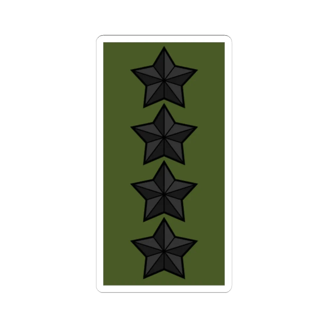 Sweden Field OF 9 2019 (Sweden) (Military Rank) STICKER Vinyl Kiss-Cut Decal 6 Inch White - The Sticker Space