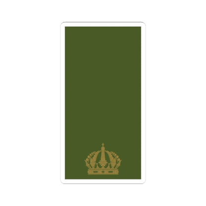 Sweden Field OF D 2019 (Sweden) (Military Rank) STICKER Vinyl Kiss-Cut Decal 3 Inch White - The Sticker Space