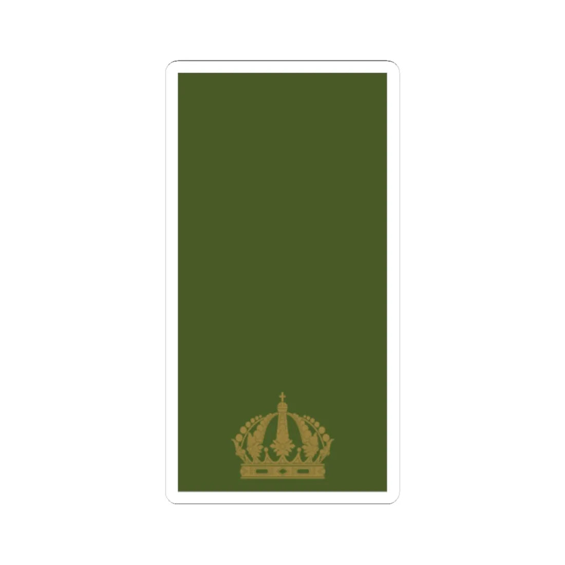 Sweden Field OF D 2019 (Sweden) (Military Rank) STICKER Vinyl Kiss-Cut Decal 4 Inch White - The Sticker Space