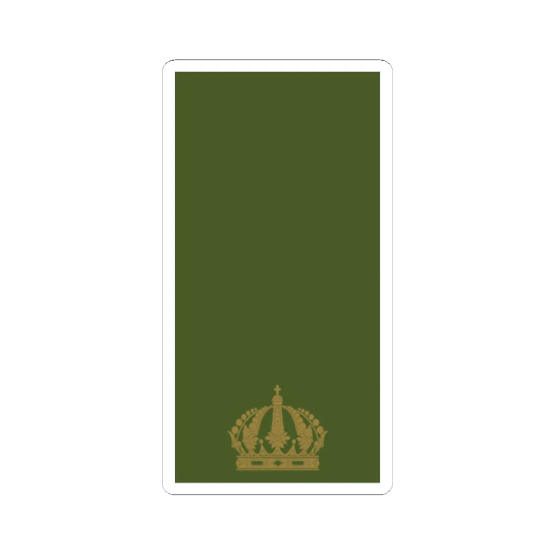 Sweden Field OF D 2019 (Sweden) (Military Rank) STICKER Vinyl Kiss-Cut Decal 6 Inch White - The Sticker Space