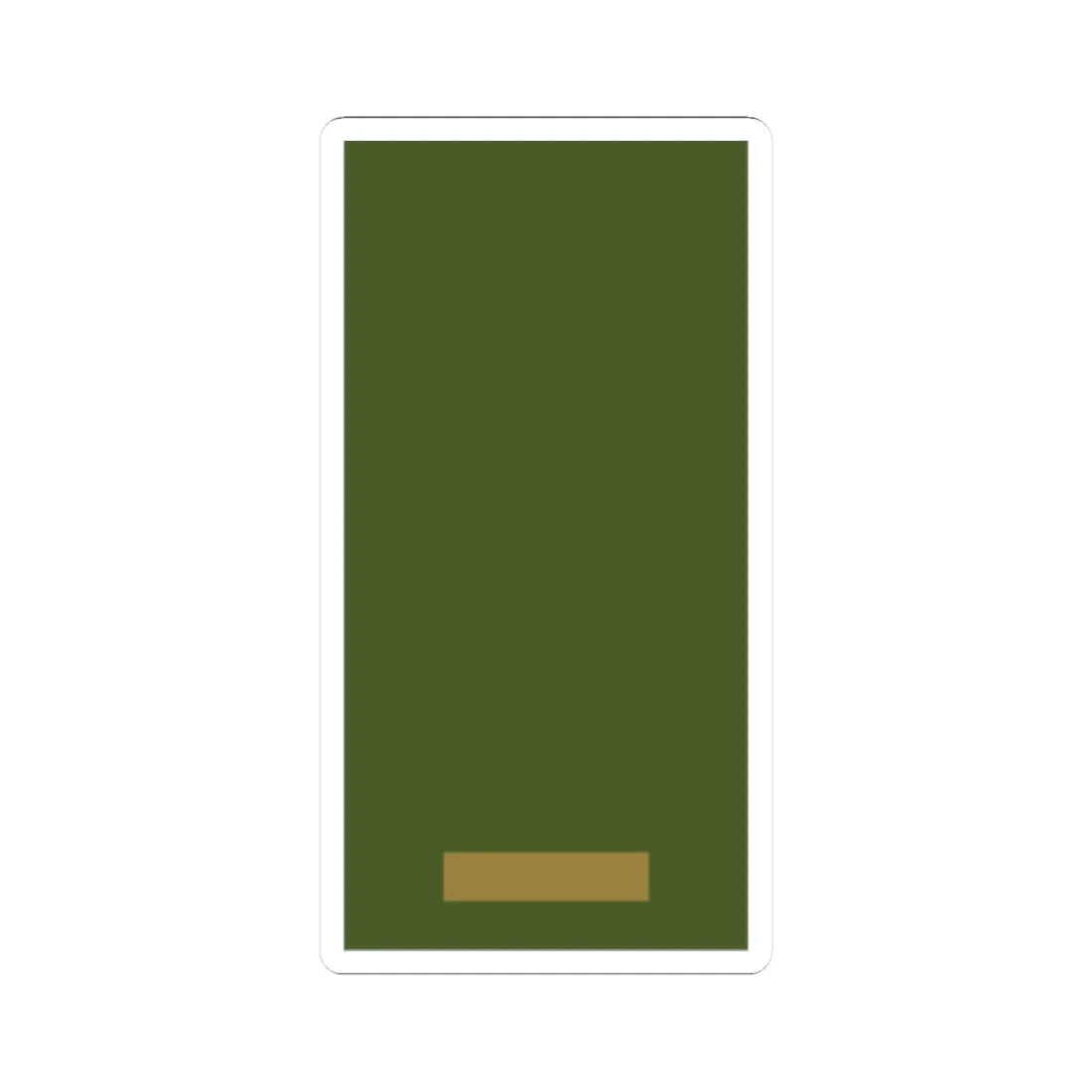 Sweden Field OR 1b 2019 (Sweden) (Military Rank) STICKER Vinyl Kiss-Cut Decal 2 Inch White - The Sticker Space