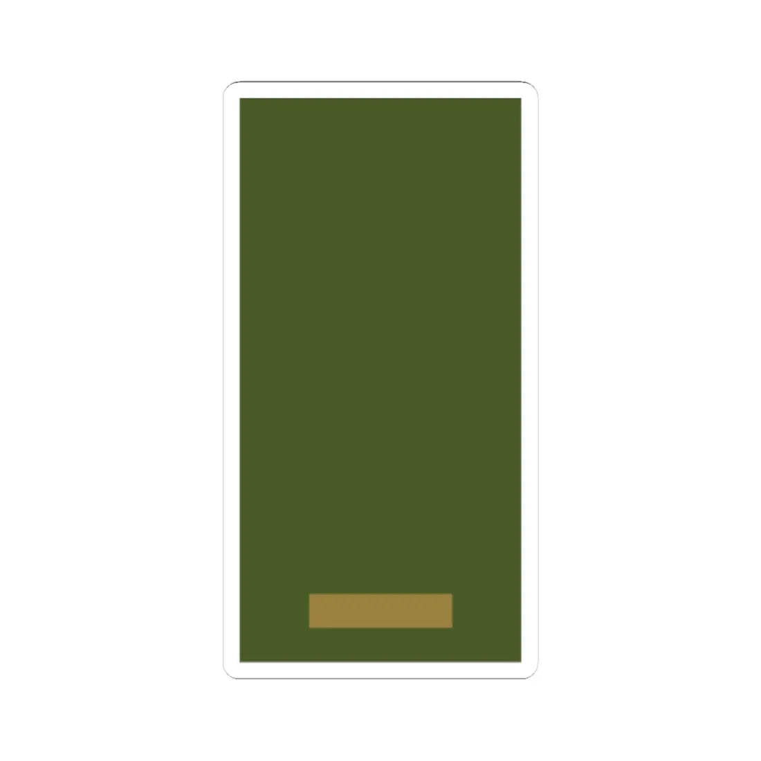 Sweden Field OR 1b 2019 (Sweden) (Military Rank) STICKER Vinyl Kiss-Cut Decal 3 Inch White - The Sticker Space