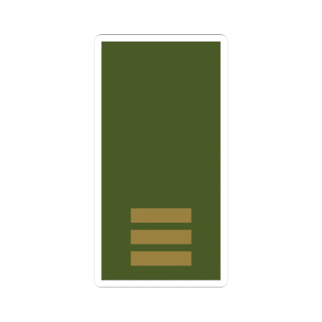 Sweden Field OR 2a 2019 (Sweden) (Military Rank) STICKER Vinyl Kiss-Cut Decal 2 Inch White - The Sticker Space