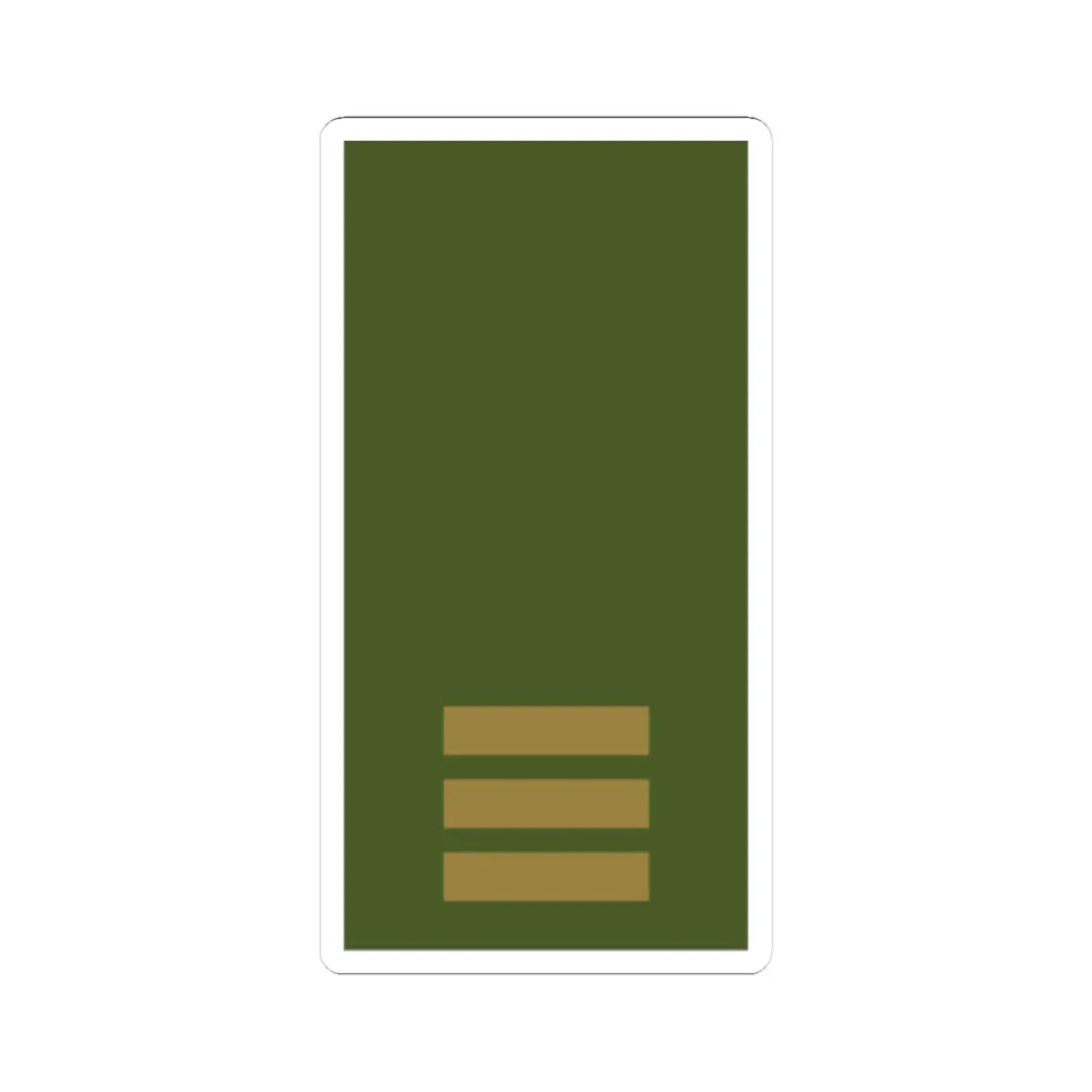 Sweden Field OR 2a 2019 (Sweden) (Military Rank) STICKER Vinyl Kiss-Cut Decal 3 Inch White - The Sticker Space