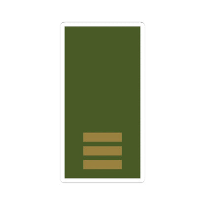 Sweden Field OR 2a 2019 (Sweden) (Military Rank) STICKER Vinyl Kiss-Cut Decal 3 Inch White - The Sticker Space