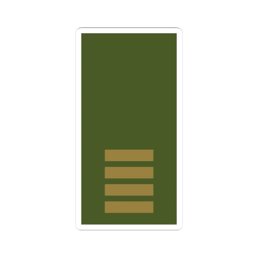 Sweden Field OR 2b 2019 (Sweden) (Military Rank) STICKER Vinyl Kiss-Cut Decal 3 Inch White - The Sticker Space