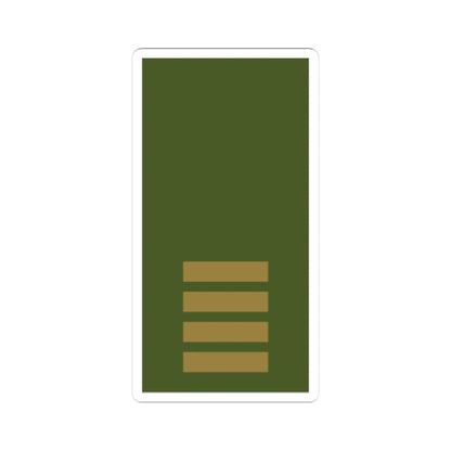 Sweden Field OR 2b 2019 (Sweden) (Military Rank) STICKER Vinyl Kiss-Cut Decal 3 Inch White - The Sticker Space