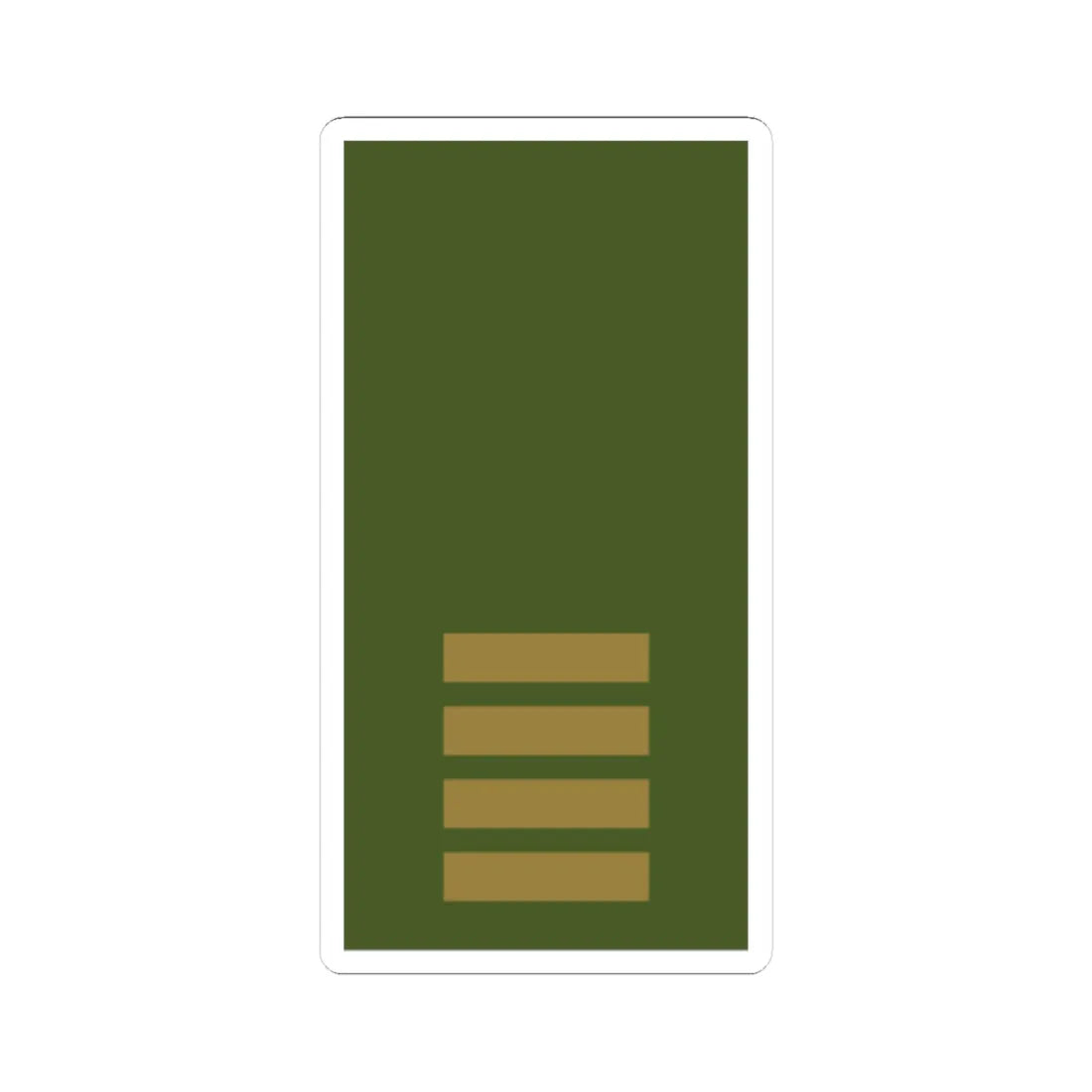 Sweden Field OR 2b 2019 (Sweden) (Military Rank) STICKER Vinyl Kiss-Cut Decal 4 Inch White - The Sticker Space