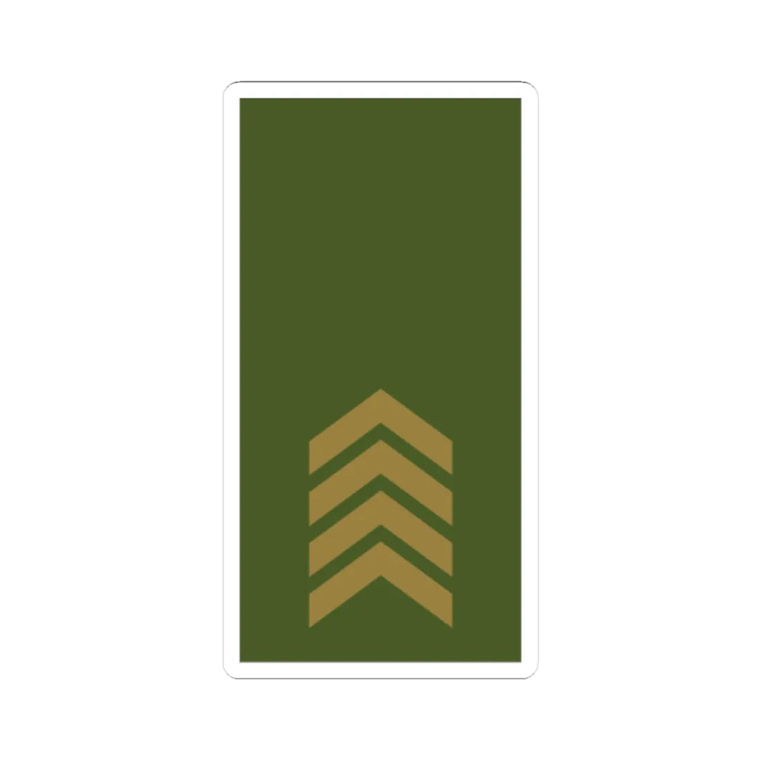 Sweden Field OR 5b 2019 (Sweden) (Military Rank) STICKER Vinyl Kiss-Cut Decal 3 Inch White - The Sticker Space