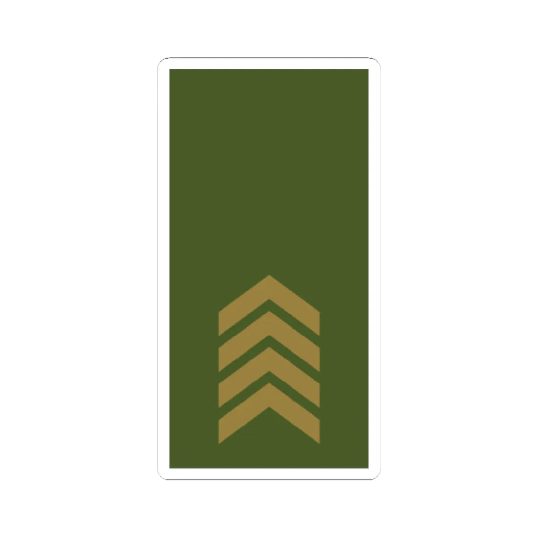 Sweden Field OR 5b 2019 (Sweden) (Military Rank) STICKER Vinyl Kiss-Cut Decal 4 Inch White - The Sticker Space