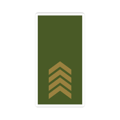 Sweden Field OR 5b 2019 (Sweden) (Military Rank) STICKER Vinyl Kiss-Cut Decal 4 Inch White - The Sticker Space
