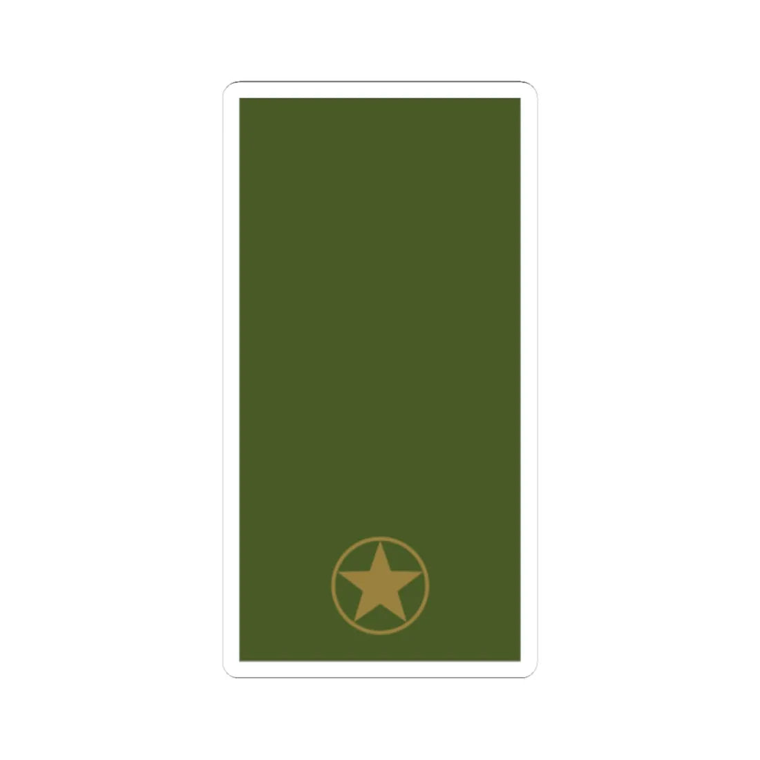 Sweden Field OR 6a 2019 (Sweden) (Military Rank) STICKER Vinyl Kiss-Cut Decal 3 Inch White - The Sticker Space