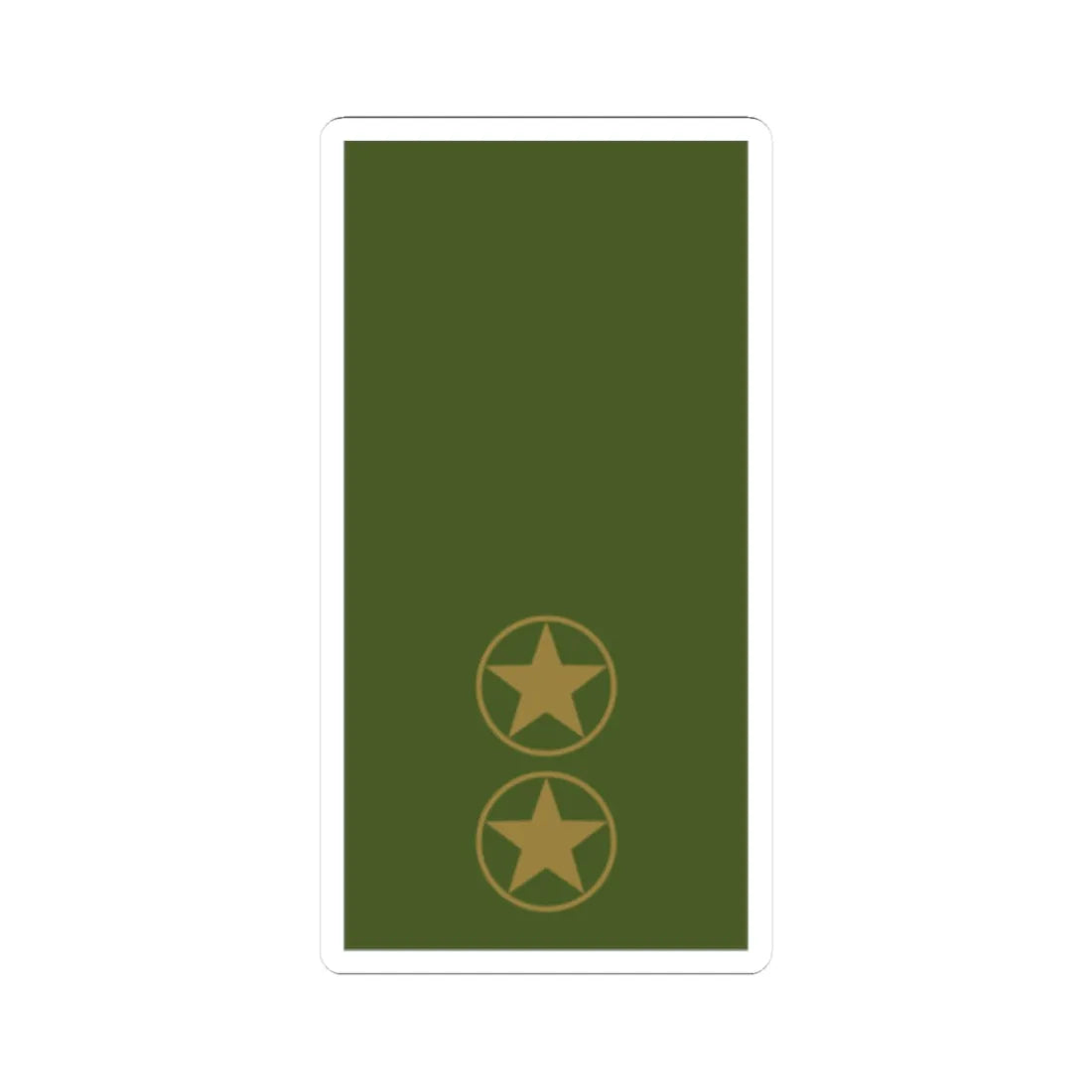 Sweden Field OR 6b 2019 (Sweden) (Military Rank) STICKER Vinyl Kiss-Cut Decal 2 Inch White - The Sticker Space