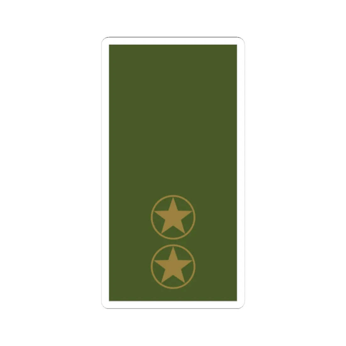 Sweden Field OR 6b 2019 (Sweden) (Military Rank) STICKER Vinyl Kiss-Cut Decal 3 Inch White - The Sticker Space