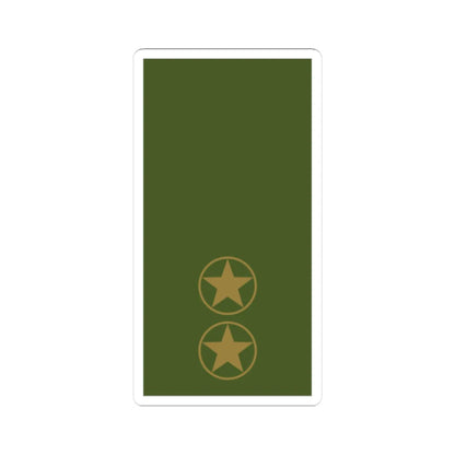 Sweden Field OR 6b 2019 (Sweden) (Military Rank) STICKER Vinyl Kiss-Cut Decal 3 Inch White - The Sticker Space