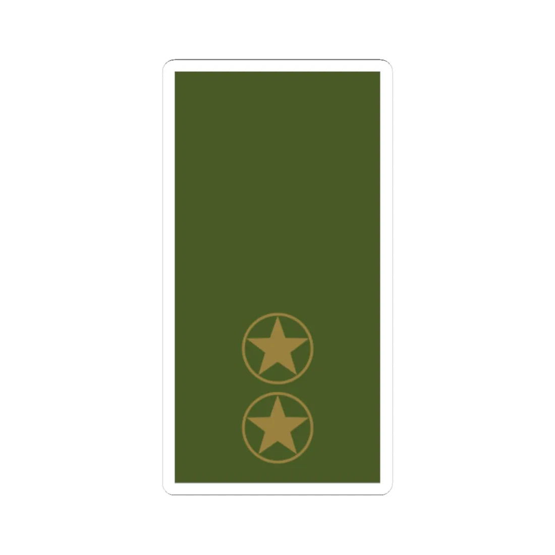 Sweden Field OR 6b 2019 (Sweden) (Military Rank) STICKER Vinyl Kiss-Cut Decal 4 Inch White - The Sticker Space