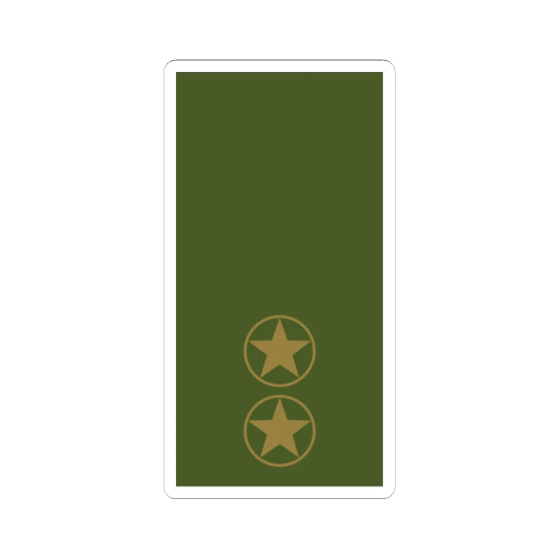 Sweden Field OR 6b 2019 (Sweden) (Military Rank) STICKER Vinyl Kiss-Cut Decal 6 Inch White - The Sticker Space