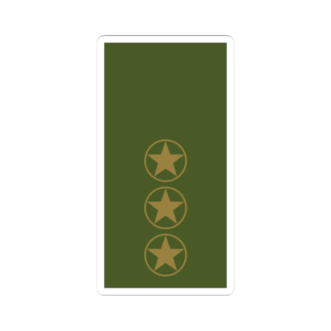 Sweden Field OR 7 2019 (Sweden) (Military Rank) STICKER Vinyl Kiss-Cut Decal 4 Inch White - The Sticker Space