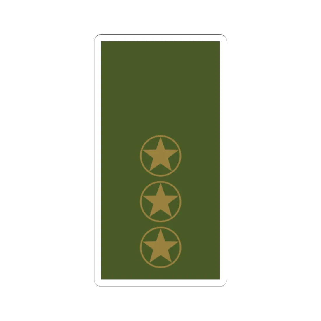 Sweden Field OR 7 2019 (Sweden) (Military Rank) STICKER Vinyl Kiss-Cut Decal 6 Inch White - The Sticker Space