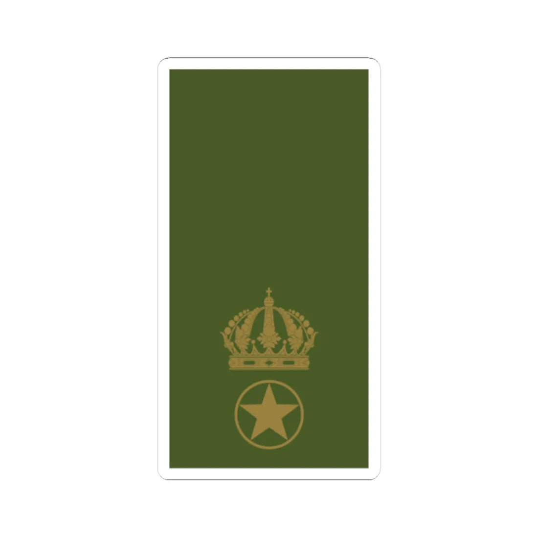 Sweden Field OR 8 2019 (Sweden) (Military Rank) STICKER Vinyl Kiss-Cut Decal 4 Inch White - The Sticker Space