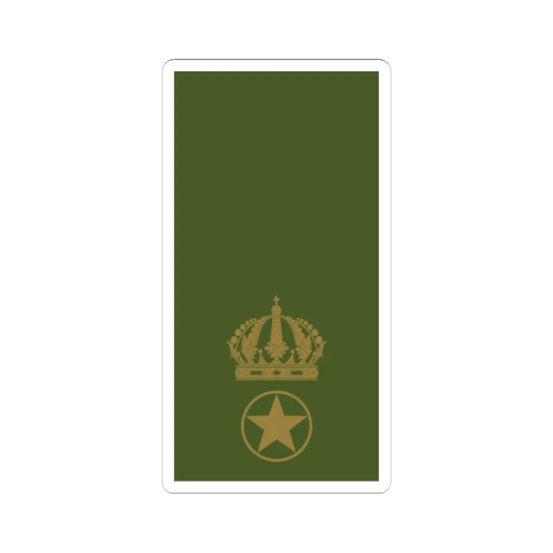 Sweden Field OR 8 2019 (Sweden) (Military Rank) STICKER Vinyl Kiss-Cut Decal 6 Inch White - The Sticker Space