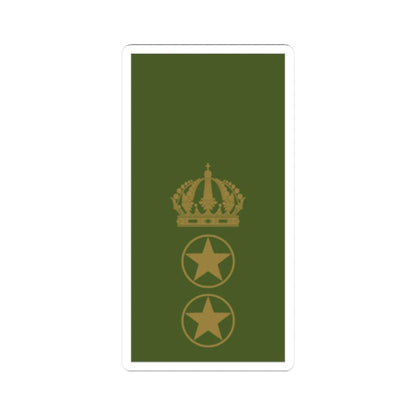 Sweden Field OR 9 2019 (Sweden) (Military Rank) STICKER Vinyl Kiss-Cut Decal 2 Inch White - The Sticker Space