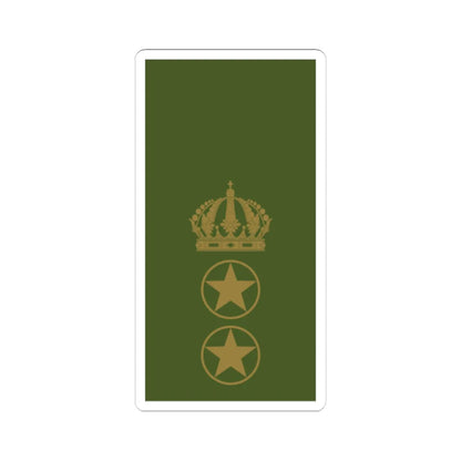 Sweden Field OR 9 2019 (Sweden) (Military Rank) STICKER Vinyl Kiss-Cut Decal 6 Inch White - The Sticker Space